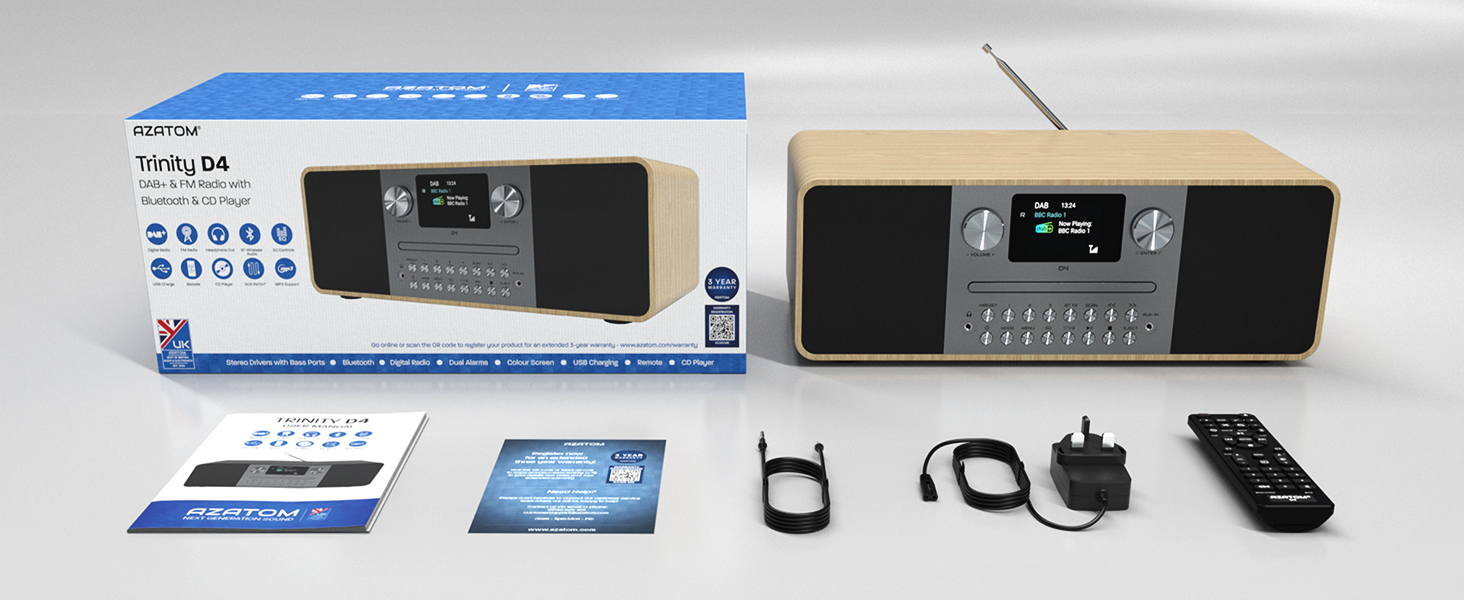 Azatom Trinity D4 DAB Radio
